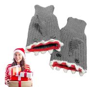 Bexdug Fingerless Gloves for Women | Cute Shark Fingerless Mittens Typing Gloves | Winter Warm Gloves Cosplay Gloves for Outdoor Sports, Women Men