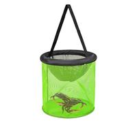 Bexdug Fish Basket - Folding Mesh Bait Holder | Floating Portable Mesh Fish Basket Cage for Crayfish Catfish Crab Saltwater Freshwater Fly Ice Fishing Boating