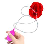 Bexdug Flower Trick Toy | Artificial Red Flower Water Squirt Tool for Women, Men, Kids | April Fools Joke Tool Performance Toy for Party
