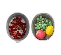 Bexdug Foldable Kitchen Strainers,Double Layer Vegetable Flush And Delicious - Fruit Wash Strainer - For Home Cooks Chefs Apartment Student Apartment BBQ Picnic Meal Preparation Daily Cooking