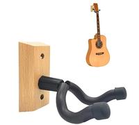 Bexdug Guitar Wall Hanger | Wall Wood Guitar Hook - Non-Slip Reusable Guitar Wall Mount Display Bracket for Electric Guitars, Ukulele, Bass