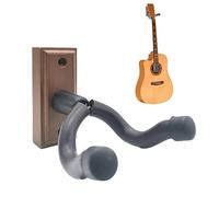 Bexdug Guitar Wall Mount Hanger,Wood Guitar Wall Display Bracket - Non-Slip Hard Wood Base Guitar Wall Hooks, Wooden Wood Base for Ukulele, Bass, Acoustic Guitars, Electric Guita