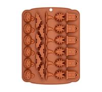 Bexdug Halloween Chocolate Molds,Holiday Mould | Silicone Molds Easy Release Nonstick Reusable for Gummy Chocolate Candy Jellies Halloween Baking Crafting Projects