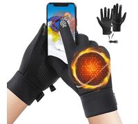 Bexdug Heated Work Gloves,Warm Mittens for Outdoor Sports - USB Heated Winter Mittens Touchscreen for Cold Climate Residents Outdoor Activity Participants Snowboarding Skiing Snow Shoveling