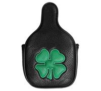 Bexdug Heel Shaft Mallet,Square Synthetic Leather Soft Lining Mallet Covers - Lucky Putter Headcover with Four-Leaves Clover Embroidery for Women, Men, Kids, Children