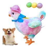 Bexdug Interactive Dog Toys | Chicken Laying Egg Electric Plush Dog Toy - Egg Chicken Food Dispenser with Sound Funny Pet Supplies for Cats, Doggie & Boredom