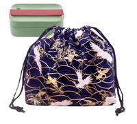 Bexdug Japanese-Style Reusable Lunch Bag - Lunch Tote Bag | Drawstring Lunch Bag, Reusable Lunch Bag, Portable Lunch Storage Bag for Work, Travel, Women