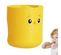 Bexdug Kids Toothbrush Cup with Handle - 300ml Bathroom Toothbrush Cup Kids Cartoon,Smooth Bathroom Accessories, Ergonomic Bathroom Cup for Girls, Toothbrush