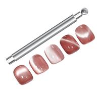 Bexdug Kitten Eye Nail Magnet | Kitten Eye Nail Craft Magnet with 2 Tips - Manicure Ergonomic Grip Beauty Accessories for Salon Home Dating Studio Professionals