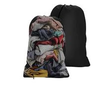 Bexdug Laundry Bag Travel - Breathable Heavy Duty - Drawstring Laundry Hamper Bag | for Laundromat Cruise Backpack Underwear Bedding Shoe Storage Students