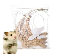 Bexdug Natural Hamster Bedding | Odor Control Hamster Bedding - Small Pet Habitat Decoration, Odor Control Supplies for Gerbils Lemmings