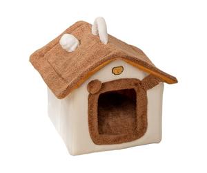 Bexdug Pet Bed For Winter, Warm with Removable Pillow, Winter Cat House Kittennest, for Small, Resources Breeds Bedroom, Garage, Windowsill, Balcony, Playing, Resting and