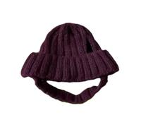 Bexdug Pet Hat | Windproof Warm Stretchy,Puppy Knitted Beanie Hat | for Christmas Thanksgiving Photography Party Family Gathering Travel Walking