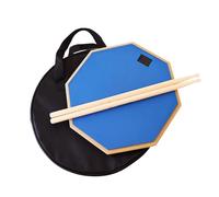 Bexdug Practice Pads for Drummers | 12 Inches Drumming Pad Portable Drum Bag Set with Drum Sticks,Drum Sticks Storage Nonslip Lightweight Drum Pad Set for Drummer