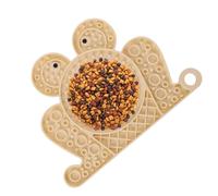 Bexdug Puppy Licking Mat - Frog Shape Lick Bowl With Suction Cups For Dogs - Slow Feeder Tray, Non-Slip Plate, Sensory Interactive Fun For Indoor Outdoor Pet Travel