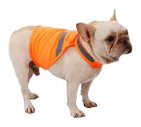 Bexdug Reflective Dog Vest,Fluorescent Dog Orange Vest Visibility Reflective Breathable | Comfortable Pet Supplies for Hunting Walking Training Outdoor Activities