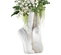 Bexdug Rustic Vase | Modern Ceramic Flower Vase,Pottery Flower Arrangement Crafts, Ballet Shoes Dancer Portrait Sculpture for Desktop Decor
