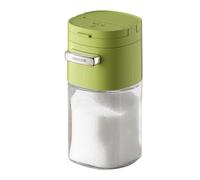 Bexdug Salt Shaker - Glass Sugar Shaker Dispenser Pourer - Precise Quantitative Seasoning Pourer, Non-Slip Pepper Container for Kitchen Dining Table