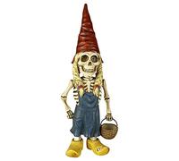 Bexdug Skeleton Garden Gnomes,The Day of The Dead Skeleton Couple,Dog Resin Sculpture Resin Figurine,Yard Art Home Decor Shelf Decoration.