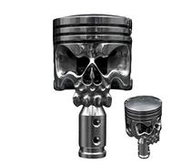 Bexdug Skull Gear Knobs | Stainless Steel Skull Gear Lever - Car Gear Knobs, Fits Most Vehicles with Manual Transmission