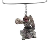 Bexdug Skull Keychain for Men - Antique Silver Color Skull Key Ring for Women | 3D Resin Skeleton Key Chain, Motorcycle Bicycle Chain, Bag Charm Fashion Keyring