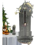 Bexdug Sliding Christmas Countdown Calendar | Twenty-Four Day Wooden Christmas Countdown Sliding Board - Funny Ornament Decoration Piece For Adults Teens Children