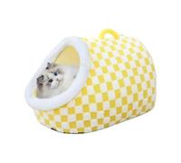 Bexdug Slipper Cat Bed - Soft Calming Pet Sofa Bed | Cuddly Cave Cat, Warm Kitten House Cave, Washable Slipper Shaped, For Indoor Pets