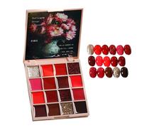 Bexdug Solid Gel Nail Polish, 16-Colors Painting Cream Gel for Nail, Manicure Palette Tiny Solid Nail Gel Polish Glue for Women Girls Home Salon