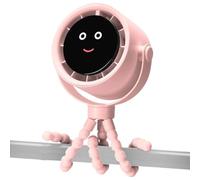 Bexdug Stroller Fan Rechargeable - Small Portable Clip Fan Cooling | Baby Must Haves Air Cooler 5 Speeds, Cool Gadgets Rechargeable for Summer Camping Bike Outdoor Crib Beach Car Seat