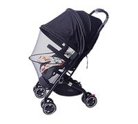 Bexdug Stroller Shade Extender | UPF50+ Gnat Net Sun Protection Stroller Canopy | Breathable Two-Way Zipper Bassinet Attachment for Outdoor Hot Weather