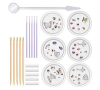 Bexdug Tooth Gem Kit for Teeth,Unique Tooth Gem Kit - Fashionable Tooth Gems Kit for Teeth Decoration, Crystals Teeth Jewel Kit for Girls
