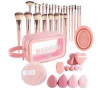 Bexdug Travel Makeup Brush Set | Portable Blending Brush Kit | Multifunctional Beauty & Personal Care For Daily Travel Studio Outdoor