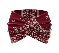 Bexdug Wide Boho Headbands for Women - Breathable Sports Hairband,Soft Floral Print Hair Styling Accessories for Wedding Yoga Outdoor Event Girls Fitness Running Casual Wear Enthusiasts