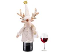 Bexdug Wine Toppers for Wine Bottles Christmas Doll Design, Beer Bottle Topper Cover, Reusable Sleevefor Christmas Holiday Table Entertaining Dining Home Celebration