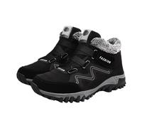 Bexdug Women's Winter Thermal Boots,Ankle Booties | Oxford Cloth Water Resistant Anti Slip Lightweight Warm Lined Comfortable Thermal Ankle Boots For Slow Running, Playing Sledding