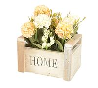 Bexdug Wooden Pot | Small Wooden Planter Box - Wooden Ornament Box, Rustic Windowsill Planter Decoration for Home, Restaurant