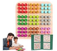 Bexdug Wooden Sudoku Color | Wooden Colorful Interactive Sudoku for Kids - Educational Toys, Puzzle Game, Math Puzzles, Gift for Boys & Girls Aged 3 and Up, Educational Logic Game