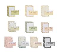 Bexdug Writing Stationery Paper with Envelopes - A5 Letter Writing | Stationery Papers and Envelopes Set includes 30 Stationery Envelopes 60 Lined Stationery Writing Paper