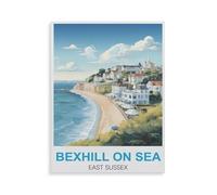 Bexhill-on-Sea East Sussex，5D DIY Diamond Painting Full Round Drill Diamond Embroidery Cross Stitch Rhinestone Mosaic Paintings Art（30 x 40 cm/11.81 x 15.74 inches）-GY47