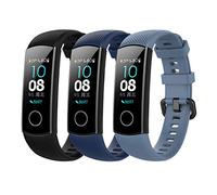 Bexido Compatible Strap for Honor Band 5/4, [3 Pack] Soft Silicone Sport Wristband Adjustable Accessory Replacement Band