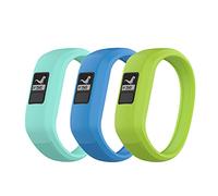 Bexido Strap Compatible with Garmin Vivofit JR/Vivofit JR 2/Vivofit 3,[3 PCS] Soft Silicone Colorful Wristband Sport Accessory Bracelet Replacement Band, Large Small for Kids
