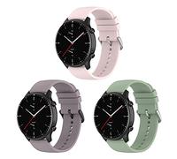 Bexido Watch Strap Compatible with Amazfit GTR Series 2/GTR 3 / Stratos Series 2/3 - 22mm Silicone Quick Release Band in Sport Design