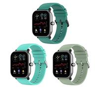 Bexido Watch Strap Compatible with Amazfit GTS/GTS 2/GTS 2e/GTS 2 mini/GTR 42MM/Amazfit Bip U Pro/Bip S/Bip Lite, 20mm Sport Silicone Quick Release Replacement Band Wristband