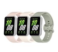 BexidoIera 3 Pack Watch Straps Compatible with Samsung Galaxy Fit 3 Strap for Women men, Adjustable Soft Silicone Sports Watchbands Replacement Wristband