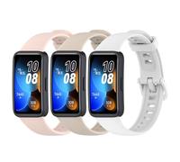 BexidoIera Compatible with Huawei Band 8/Band 9 Strap, [3 Pack] Soft Silicone Sport Wristband Adjustable Accessory Bracelet Replacement Band for Huawei Band 8/Band 9 Strap