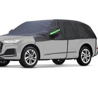 BEXITA Half Car Cover Outdoor Waterproof Thickened Fabric with Cotton Lined Car Windshield Snow Cover Winter for SUV Wagon (Length Up To 520 cm)