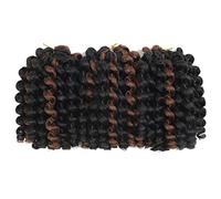 BEXIUKAKA 1Bp30 3pcs 8inch Jamaican Curly Synthetic Crochet Braiding Hair Extensions Crochet Braiding Hair