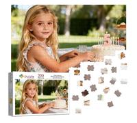 BEXOA Personalised Jigsaw Puzzle from Photo - Custom Wooden Puzzles with Your Picture & Text, 300/500/1000 Pieces, Personalised Gift for Family, Couples, Christmas & Birthdays (300)