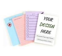 BEXOA Personalised Notepad Bulk (10-500 Pads), Custom Note Pad with Picture/Logo/Text, 50 Sheets Per Pad, A4 A5 A6 - Available for To Do List, Memo, Business, Office, Household & Events (A4)