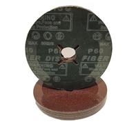 BeXom Fibre Sanding Discs 115mm, Grit 36, Pack of 10, Compatible with Angle Grinder, Bench Grinder, Die Grinder